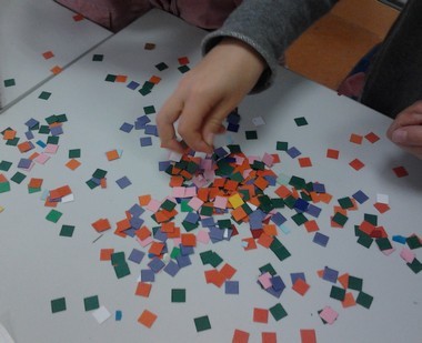 Mosaïque en classe