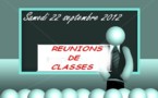 Réunion de présentation des classes